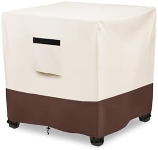 Waterproof Patio Small Side Table Cover,Square Outdoor Ottoman Covers