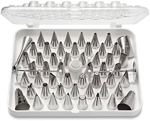 Ateco 783-55 Piece Cake Decorating Set, Includes 52 Stainless Steel Tubes