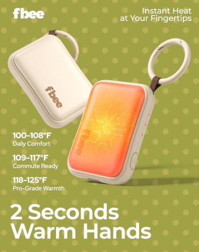 Rechargeable Hand Warmers 2 Pack with Keychain, Gift for Women