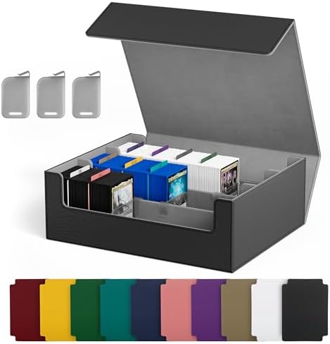 UAONO Trading Card Storage Box Holds 2400+ Cards, Bulk Card Storage