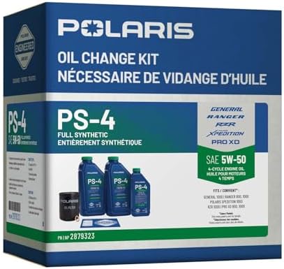 Polaris Full Synthetic Oil Change Kit for RANGER, GENERAL, RZR - 2879323