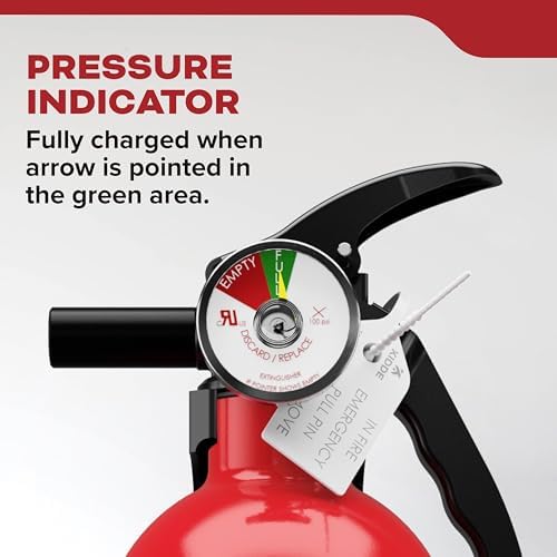 Kidde Basic 110 Fire Extinguisher for Home, 1-A:10-B:C, FA110G, 1 Pack