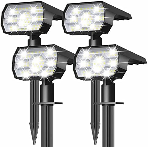 NYMPHY Solar Lights Outdoor Waterproof - 4 Pack (Cool White)