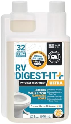 Unique RV Toilet Treatment, RV Digest-It Ultra Liquid, 32 Uses