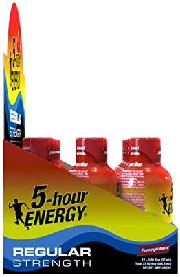5-hour ENERGY Shot, Regular Strength Pomegranate, 1.93 Ounce, 24 Count