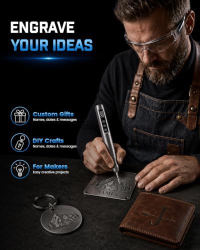 AlgoLaser Cordless Engraving Pen Kit - 35 Speed - 35,000 RPM Motor, 46 Bits