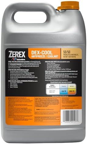 Zerex Dex-Cool 50/50 Ready-to-Use Antifreeze Coolant 1 Gallon