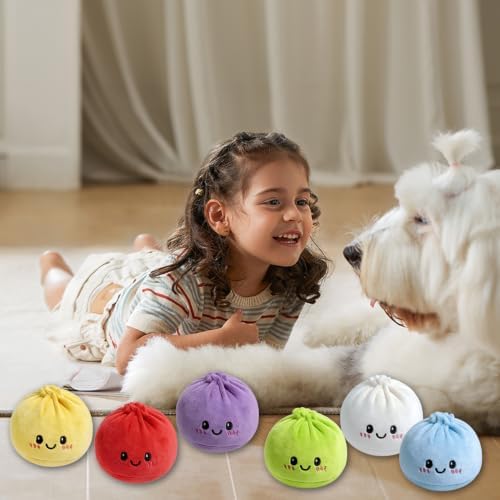 6PCS Plush Dumplings Squishy, Dumpling Plush for Party Favors & Collectibles