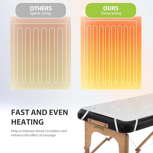 Massage Table Warmer Heating Pad Professional SPA Massage Bed Warmer Pads
