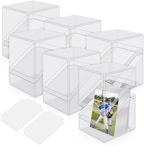 Mlikero Card Deck Cases, 6 Pack Acrylic Commander Deck Box Holding 100+ Sleeved Cards