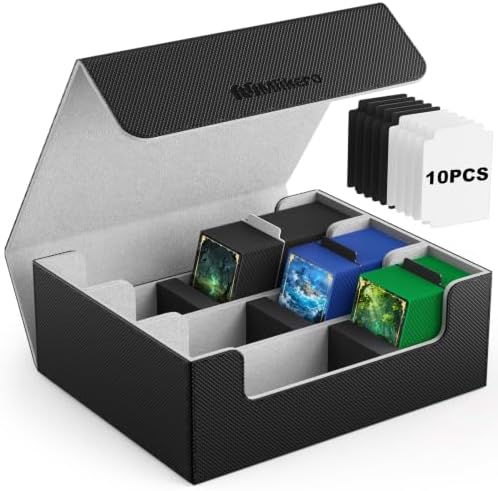 Mlikero Trading Card Storage Box, Bulk Card Storage for 1800+ Sleeved Cards