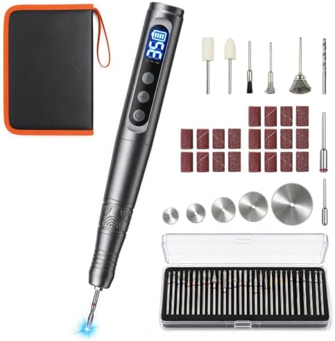 AlgoLaser Cordless Engraving Pen Kit - 35 Speed - 35,000 RPM Motor, 46 Bits