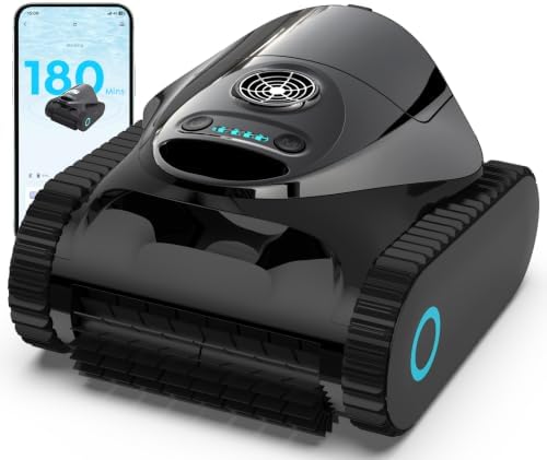 (2026 New) C1 Cordless Pool Cleaner with Wall Climbing & Waterline Scrubbing, APP Control