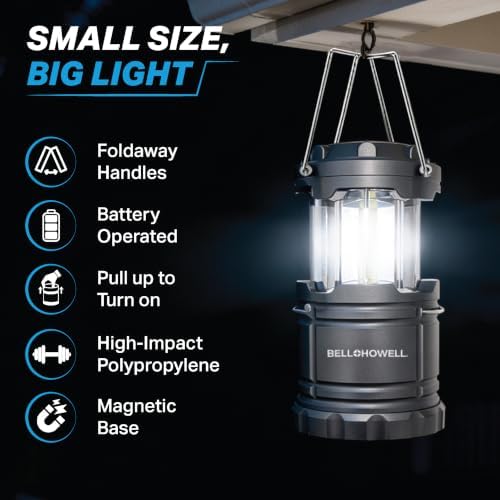TACLIGHT Multipurpose Camping Lanterns, 4 Pack, Battery Powered
