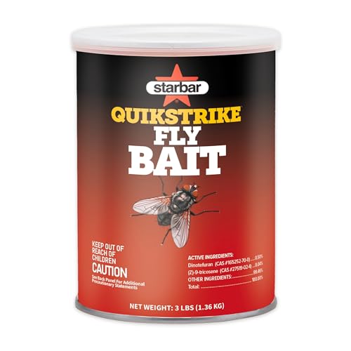 Starbar QuikStrike Fly Bait, 3 lb, Ready-to-Use Outdoor Scatter Bait