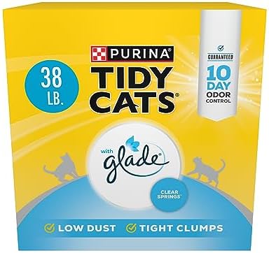 Purina Tidy Cats Clumping Cat Litter, Glade Clear Springs, 38 lb