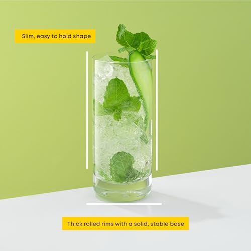 JoyJolt Faye 13oz Highball Glasses