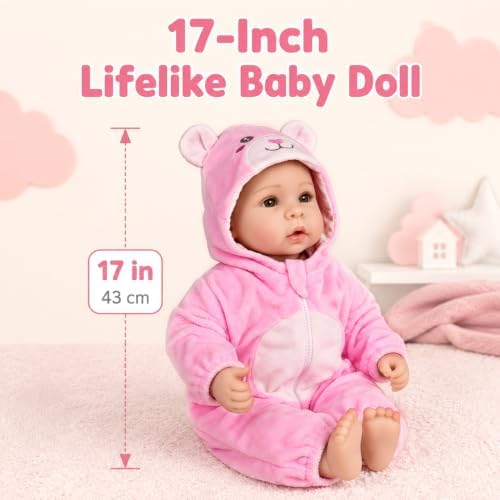 Aori Baby Dolls, Lifelike Soft Body Baby Girl