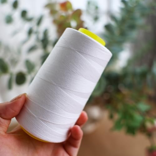 Black & White Sewing Thread, 8PCS 40S/2 3000 Yard Spool Serger Thread