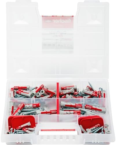 Fischer 544546 Duopower Universal Dowels Kit with Screw, ‎Transparent