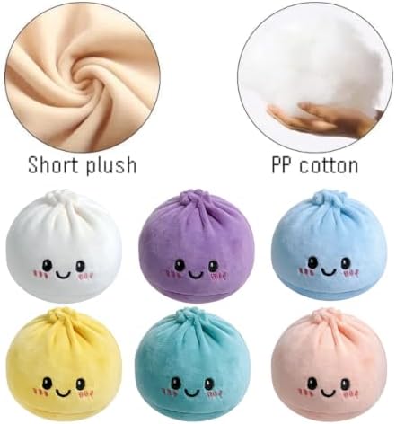 6PCS Plush Dumplings Squishy, Dumpling Plush for Party Favors & Collectibles