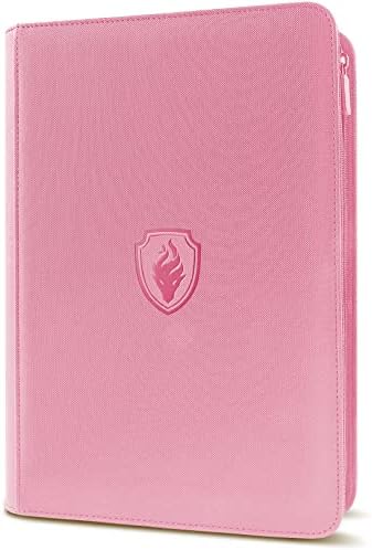 Premium Zip Card Binder, Fabmaker 9 Pocket Trading Card Binder PU Cover