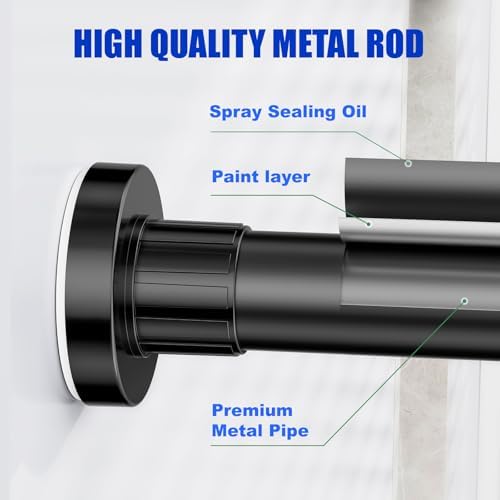 Ausemku Shower Curtain Rod 32-80 Inch Adjustable
