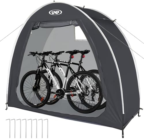 UNP Bike Storage Shed Tent, Waterproof Bike Storage Tent for 1/2/3/4 Bikes