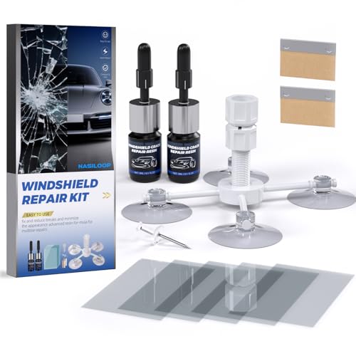 Windshield Chip Repair Kit,2 Bottles Car Glasses Repair kit