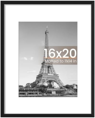 upsimples 16x20 Picture Frame, Wall Decor Poster Frames, Black 1 Pack