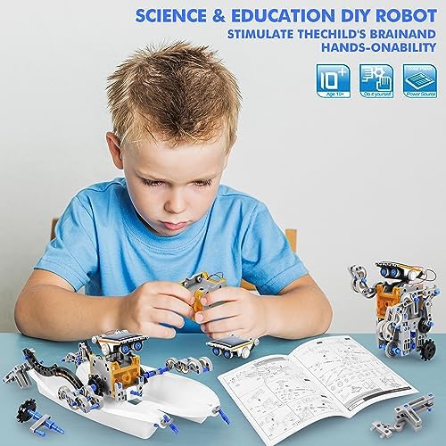 STEM 13-in-1 Education Solar Power Robots Toys for Boys Age 8-12