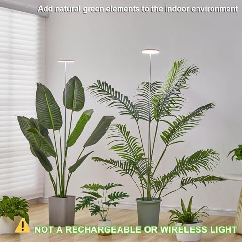 Grow Lights for Indoor Plants, Full Spectrum 6.3" Halo Plant Light