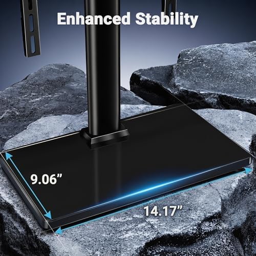 PERLESMITH Universal Swivel TV Stand Base for 24-60 inch TVs up to 99lbs