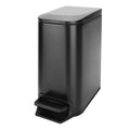 Cesun Small Bathroom Trash Can with Lid, 1.6 Gal, Soft Close, Matte Black
