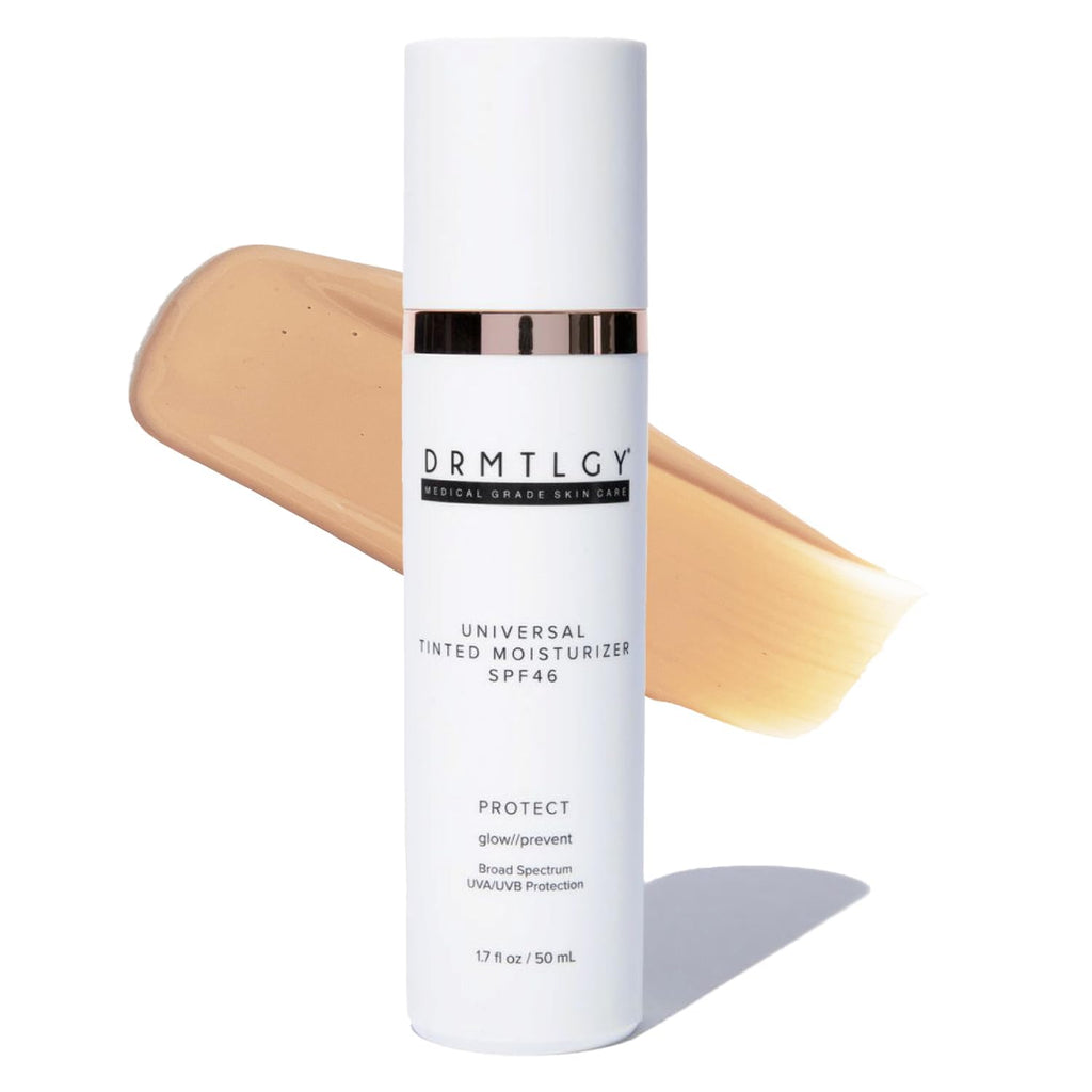DRMTLGY Universal Tinted Moisturizer SPF 46 – Hydrating Dewy Tinted Sunscreen