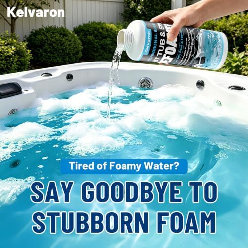 Hot Tub Defoamer 32 oz - Spa Defoamer for Hot Tub, Pool, Fast Remove Foam