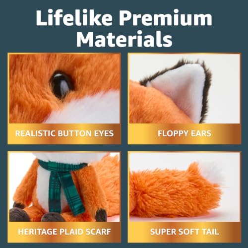 FAO Schwarz 12” Forest Friends Fox Plush Stuffed Animal for Kids