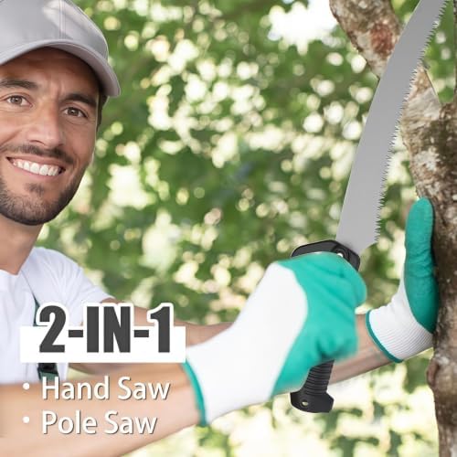 26FT Reach Pole Saws for Tree Trimming with 5-20FT Telescoping Extension Pole