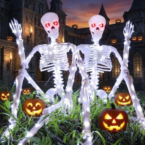 Halloween Decorations Outdoor Skeletons Set