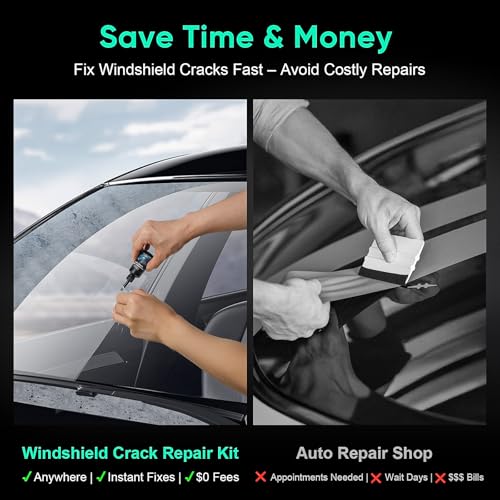 Windshield Chip Repair Kit - 2026 Upgrade Glass Repair Kit