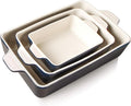 Sweejar 3Pcs Ceramic Baking Dish for Oven,Casserole Dish with Handles - ceramic casserole dish oven safe