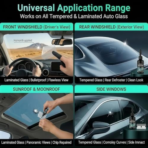 Bighero Car Windshield Crack Repair Kit – 2026 Upgrade Windshield Chip Repair
