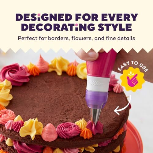 Wilton Master Cake Decorating Piping Tips Set, 55-Piece with Case