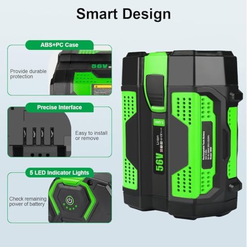 5.0Ah Battery Replacement for EGO 56v Battery