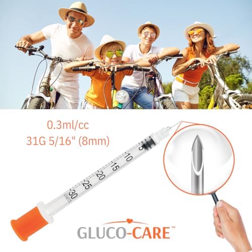 0.3 ml/cc Syringes 31G x 5/16" (8mm), Orange Cap,100 pcs/bx