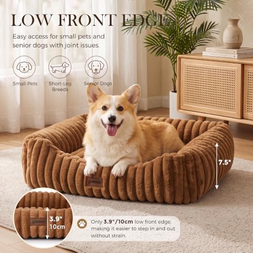 Orthopedic Large Cat Bed with Removable Washable Cover, 25x21''