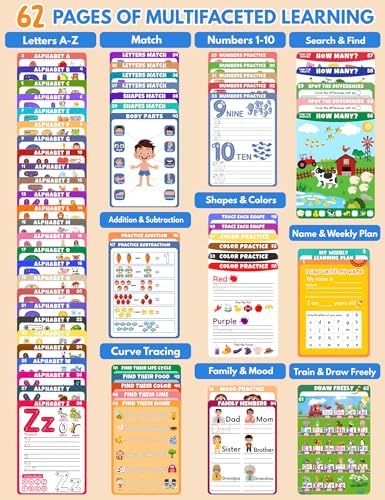 Preschool Learning Activities Educational Workbook