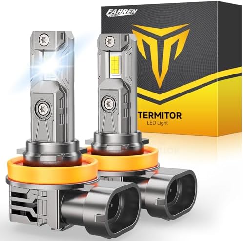 Termitor 𝐏𝐫𝐨 H11/H9/H8 LED bulbs, 𝟏𝟎𝟎,𝟎𝟎𝟎𝐋𝐌 2000% Super Bright 6500K with Cooling Fan H9