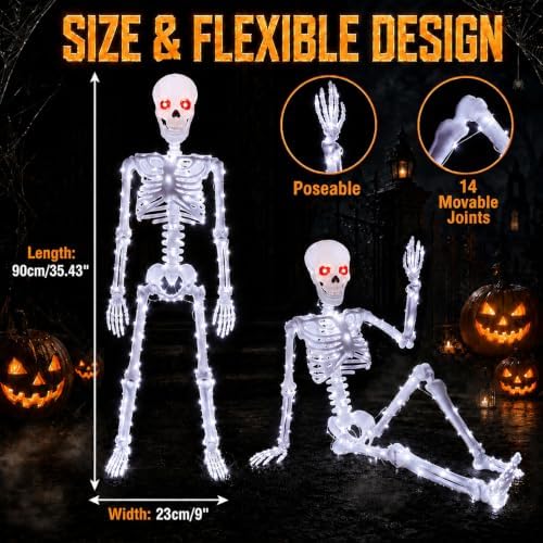 Halloween Decorations Outdoor Skeletons Set