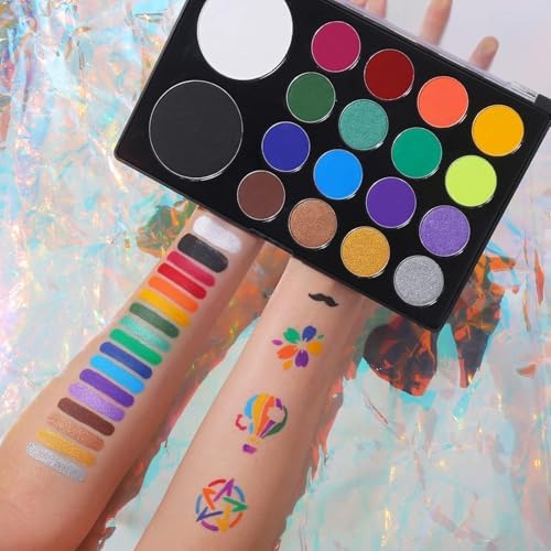 UCANBE Face & Body Paint, Water Activated SFX Makeup Palette